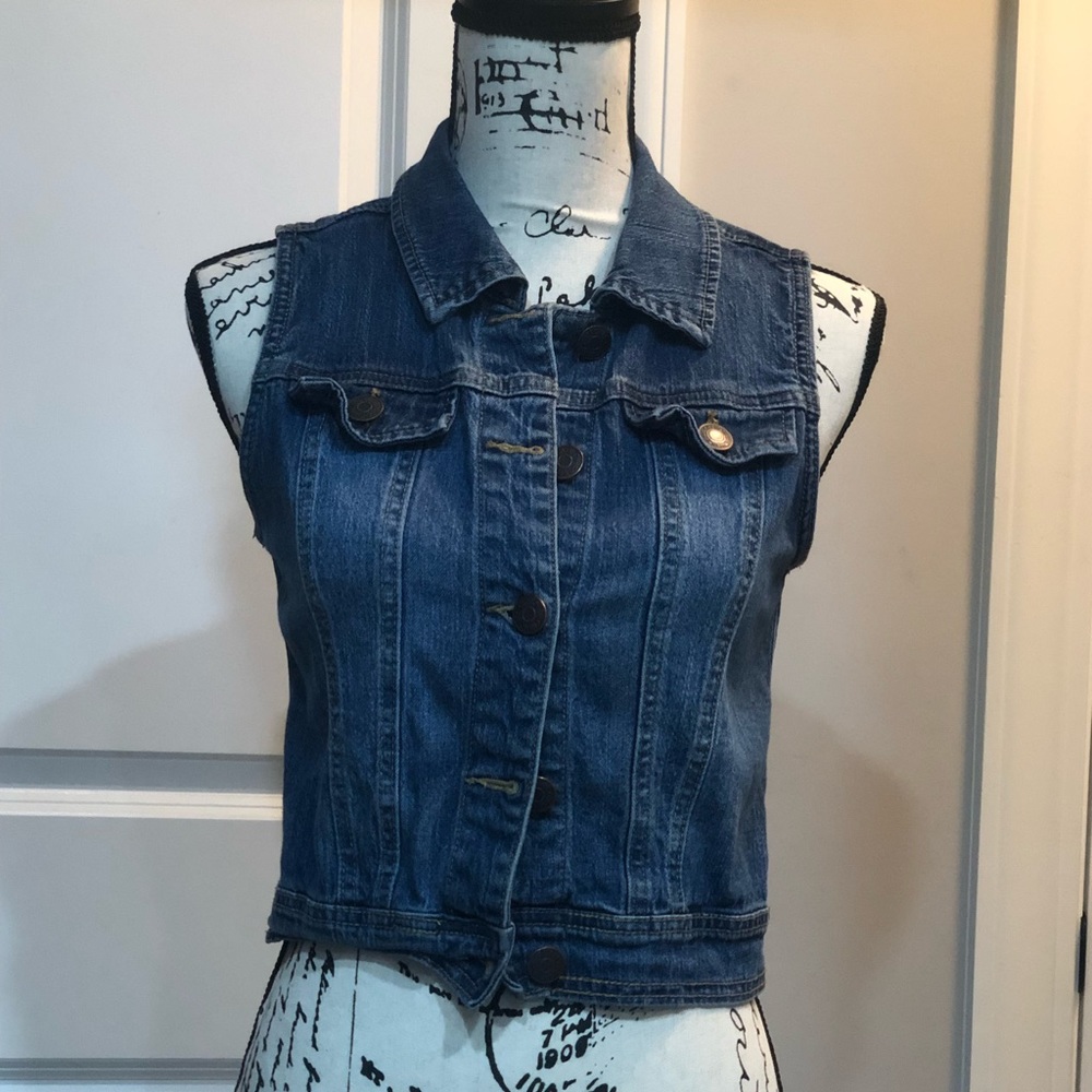 Blue jean vest